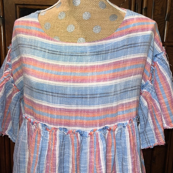 Free People stripped boho western dress 👗 XS - Picture 7 of 8